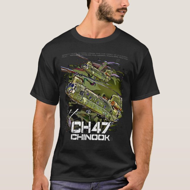 Camiseta Helicóptero CH-47 Chinook (Anverso)