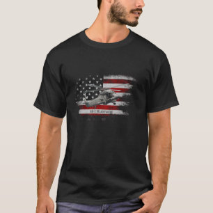 Camiseta Helicóptero con bandera de los Estados Unidos de A