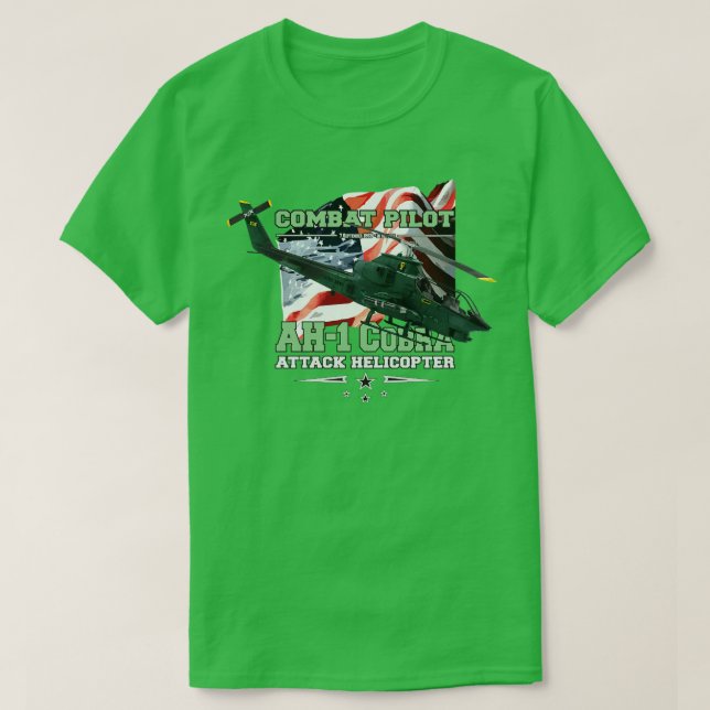 Camiseta Helicóptero de ataque Cobra AH1 (Diseño del anverso)