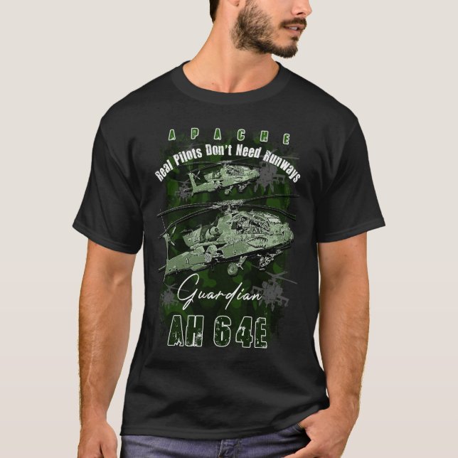 Camiseta Helicóptero de ataque de la Fuerza Aérea de los Es (Anverso)
