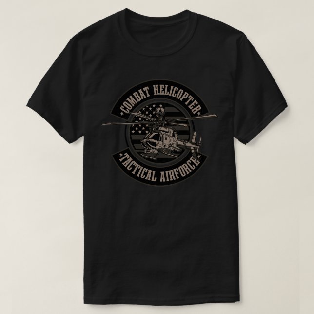 CAMISETA HELICÓPTERO DE COMBATE 1 (Diseño del anverso)
