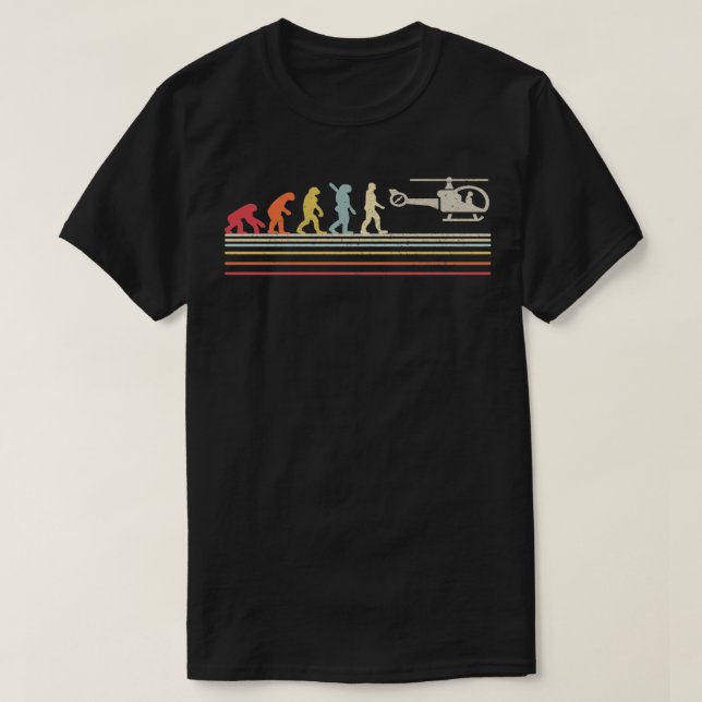 Camiseta Helicóptero de evolución (Diseño del anverso)