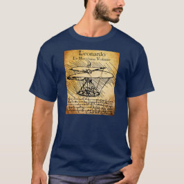 Camiseta Helicóptero de Leonardo da Vinci