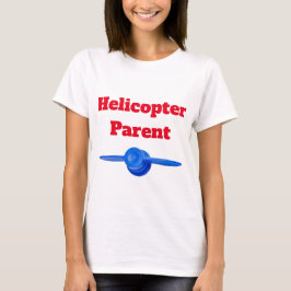 Camiseta Helicóptero divertidísimo padre padre rojo azul 4C