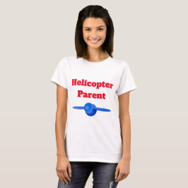 Camiseta Helicóptero divertidísimo padre padre rojo azul 4C