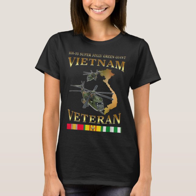 Camiseta Helicóptero Gigante Super Jolly Green Vietnam V (Anverso)
