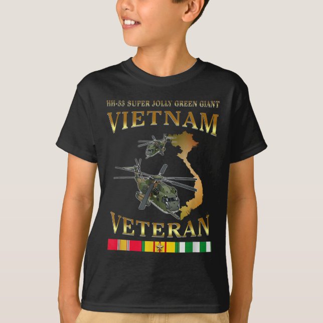 Camiseta Helicóptero Gigante Super Jolly Green Vietnam V (Anverso)
