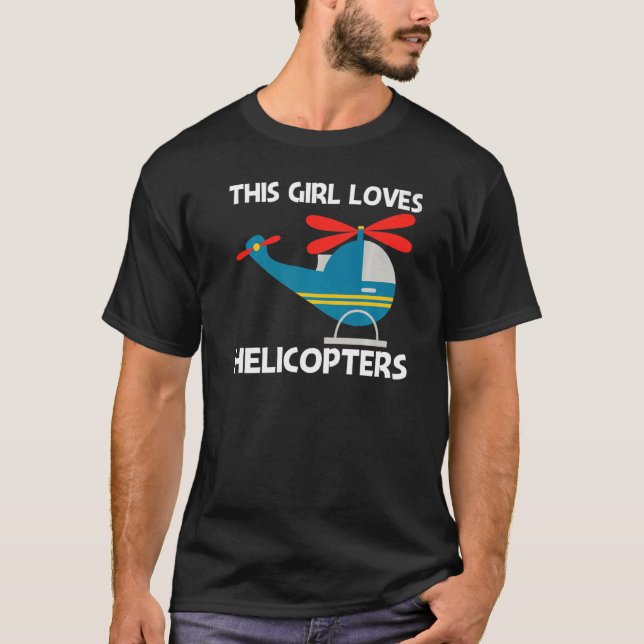 Camiseta Helicóptero Guay Para Chicas De Mom Aircraft Pi (Anverso)