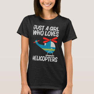 Camiseta Helicóptero Guay Para Chicas De Mom Aircraft Pi