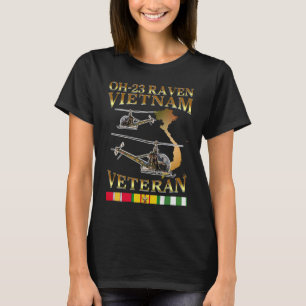 Camiseta Helicóptero H 23 Oh 23 raven Vietnam Veteran