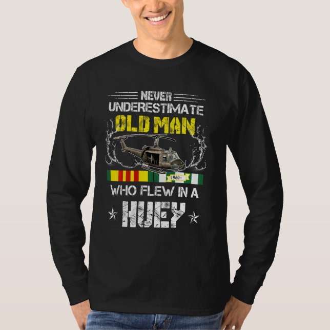 Camiseta Helicóptero Huey del Veterano de Vietnam (Anverso)