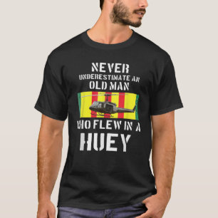 Camiseta Helicóptero Huey del veterano de Vietnam Uh-1 