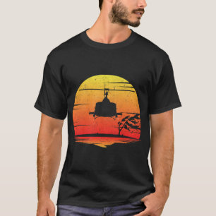 Camiseta Helicóptero Huey Retro estilo cosecha Vietnam Ch