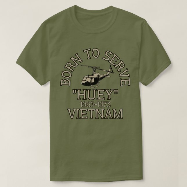 Camiseta Helicóptero Huey Vietnam (Diseño del anverso)