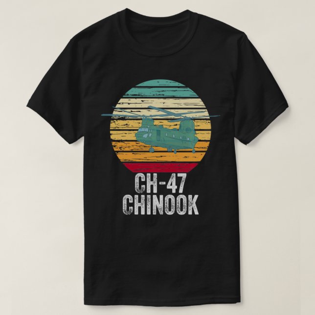 Camiseta Helicóptero militar chino CH47 (Diseño del anverso)