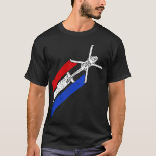 Camiseta Helicóptero militar con bandera estadounidense de