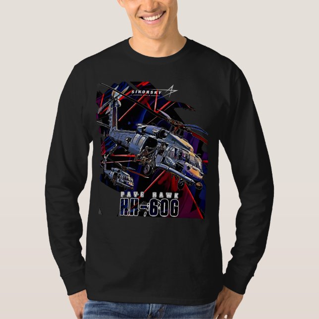 Camiseta Helicóptero militar Sikorsky HH-60G Pave Hawk USAF (Anverso)