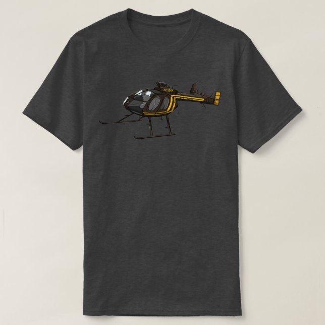Camiseta Helicóptero Notar MD 500 N520KY (Diseño del anverso)