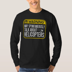Camiseta Helicóptero para hombres puede hablar espontáneame