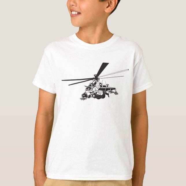 Camiseta Helicóptero personalizado "Hind" (Anverso)