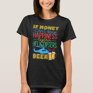 Camiseta Helicóptero Pilo Beer Flying Aviation