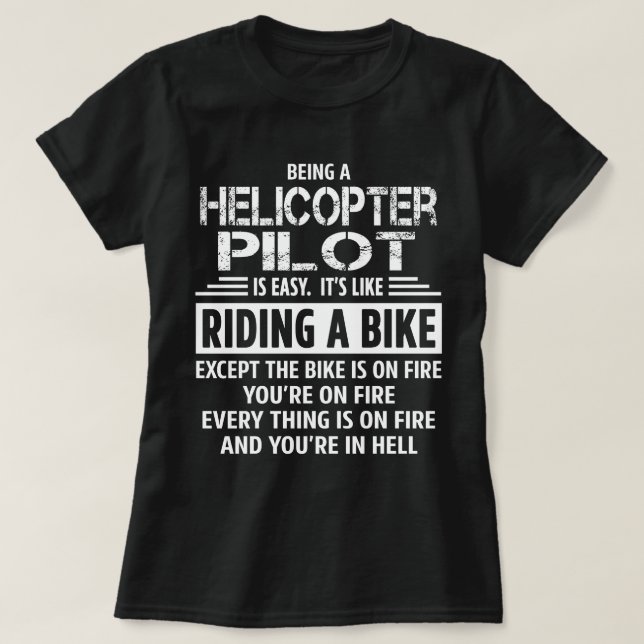 Camiseta Helicóptero Piloto (Diseño del anverso)