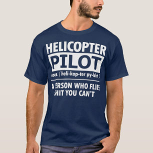 Camiseta Helicóptero piloto de definición de Helicóptero