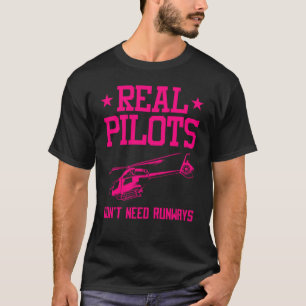 Camiseta Helicóptero Piloto Para Hombres Mujeres Guay Aviad