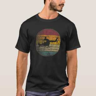 Camiseta Helicóptero Piloto Regalo Volador Vintage estilo r