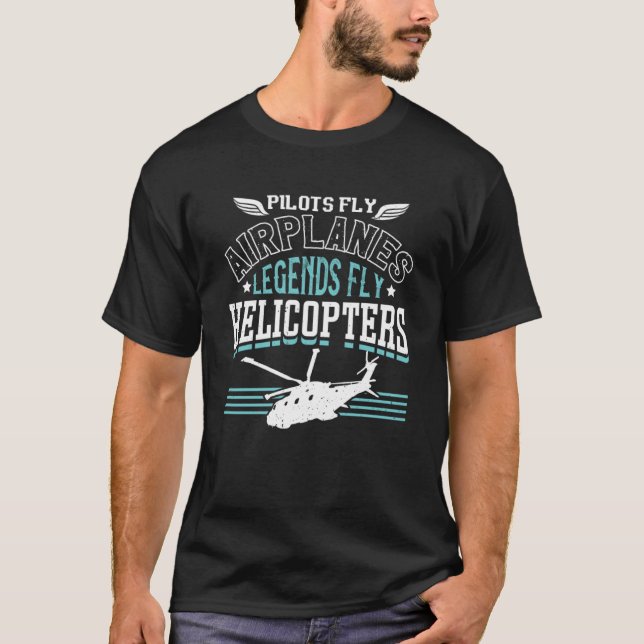 Camiseta Helicóptero piloto y aviador Heli estadounidense d (Anverso)
