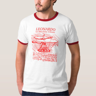 Camiseta Helicóptero rojo de Leonardo da Vinci