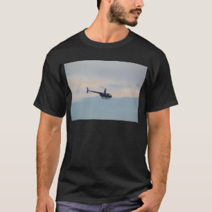 Camiseta Helicóptero rojo y blanco R44