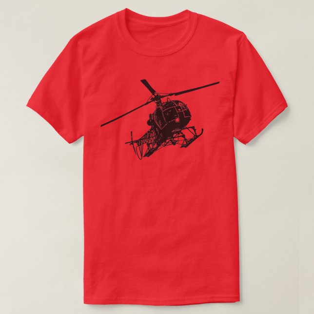 Camiseta Helicóptero SA 315B Lama  (Diseño del anverso)