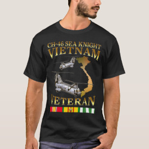 Camiseta Helicóptero Sea Knight Ch-46, veterano de guerra d