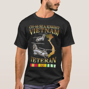 Camiseta helicóptero sea knight Ch 46 veterano de la guerra