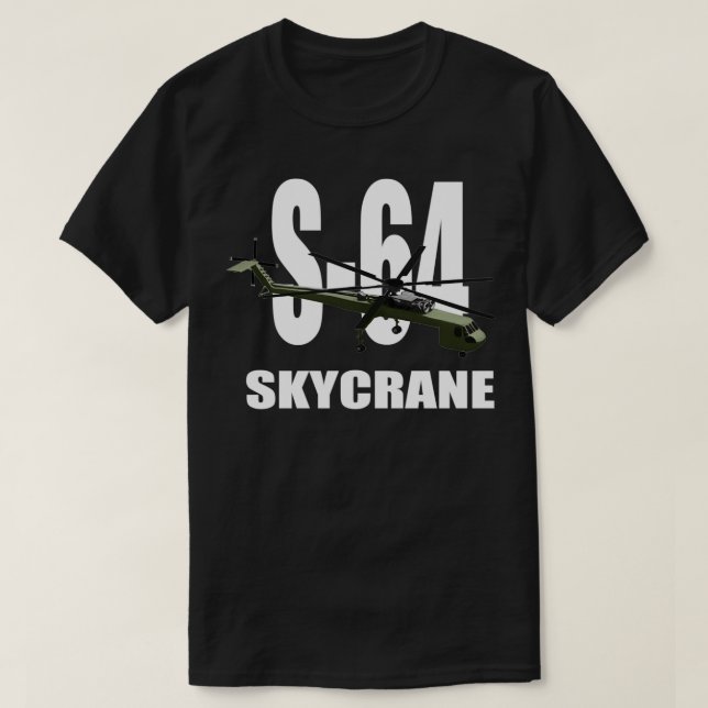 Camiseta Helicóptero Skycrane S64 (Diseño del anverso)
