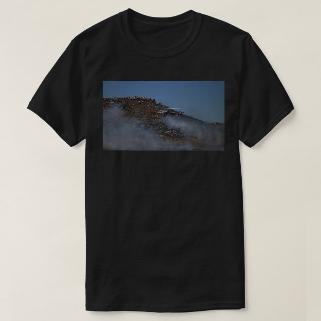 Camiseta Helicóptero WILDFIRE lanzando agua (Diseño del anverso)
