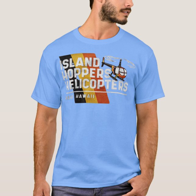 Camiseta Helicópteros de los Hoppers de la isla (Anverso)