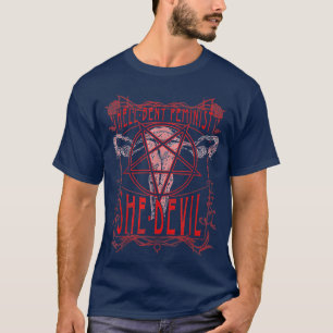 Camiseta Hell Bent Feminist She Devil Uterus