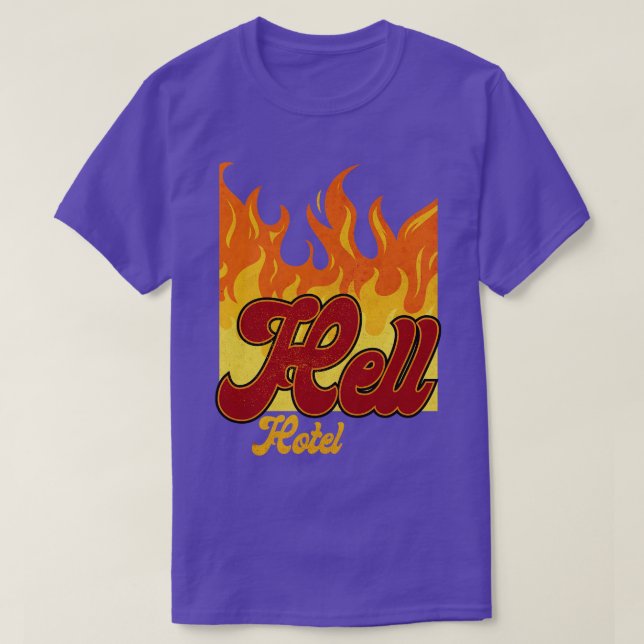 Camiseta Hell Hotel Heavy Metalizado (Diseño del anverso)