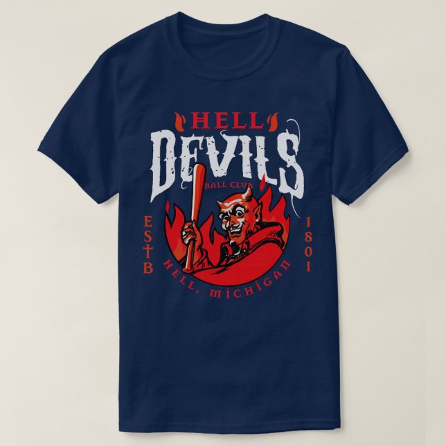Camiseta Hell Michigan Devils (Diseño del anverso)