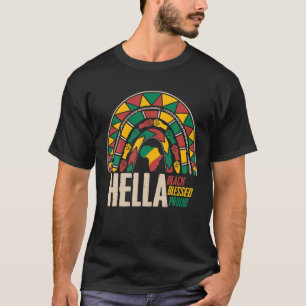 Camiseta Hella Black Blessed Orud 2022 Junenth 1865 Gifts