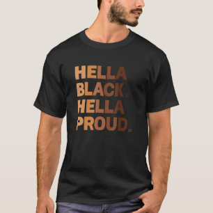 Camiseta Hella Black Hella Orgulloso Orgullo del mes de la