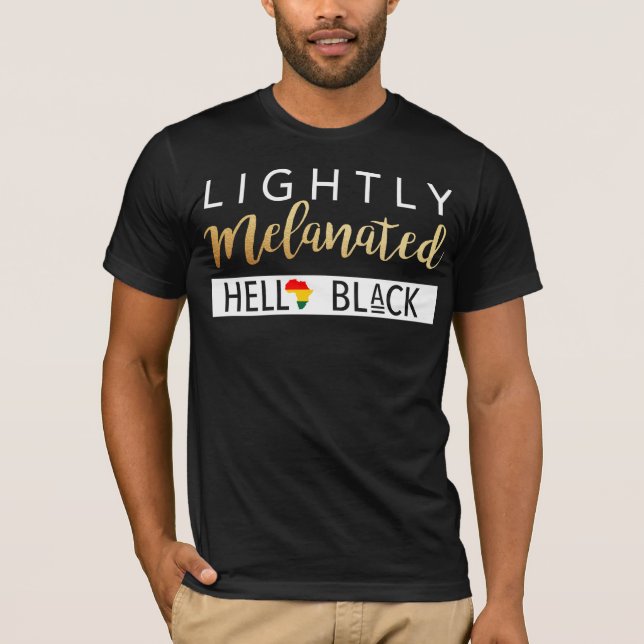 Camiseta Hella Melanada Ligera Afroamericana (Anverso)