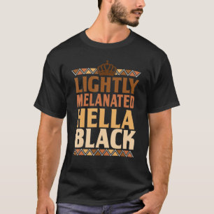 Camiseta Hella Melanada Ligera Reina Africana Negra A