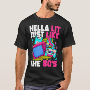 Camiseta Hella se enciende igual que la estética de los 80'