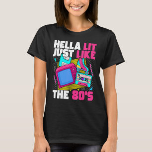 Camiseta Hella se enciende igual que la estética de los 80'