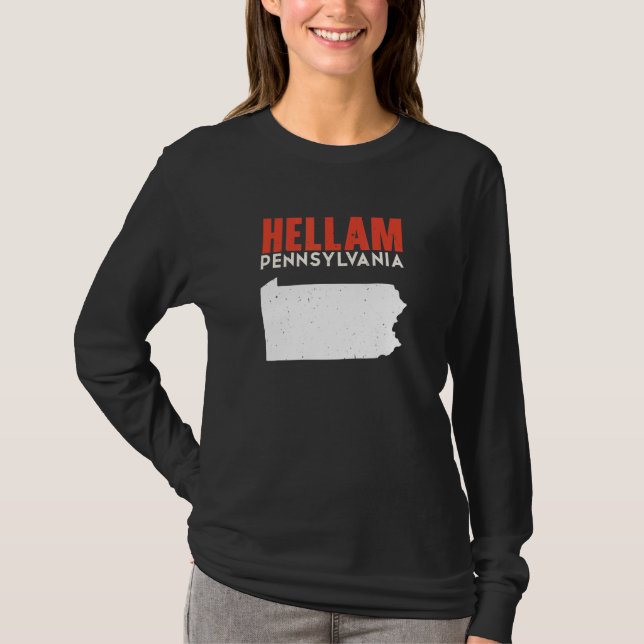 Camiseta Hellam Pennsylvania USA State America Travel (Anverso)