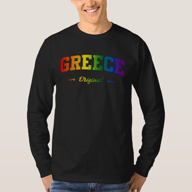 Camiseta Hellas Greece Sport LGBTQAI+ Souvenir Fan Item (Anverso)