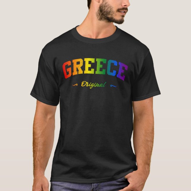 Camiseta Hellas Greece Sport LGBTQAI+ Souvenir Fan Item (Anverso)